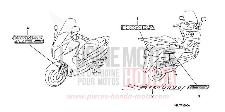 MARQUE/RAYURE von S-wing ABS QUASAR SILVER METALLIC (NHA48) von 2011